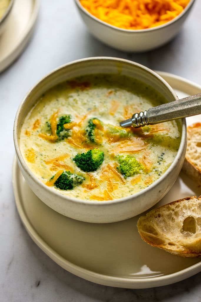 Easy Broccoli Cheese Soup - The Travel Palate