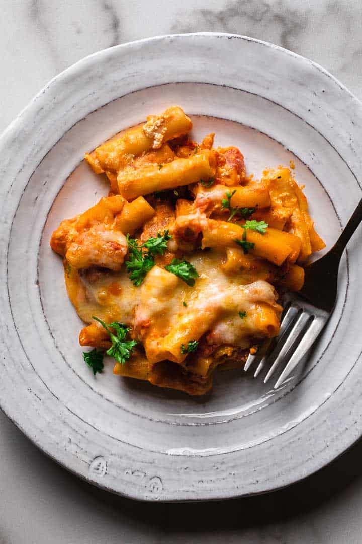 Meatless Baked Ziti | The Travel Palate