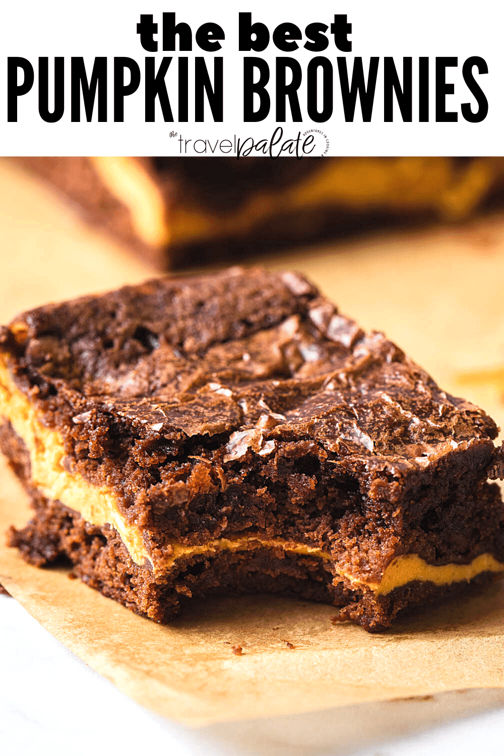 Pumpkin Cream Cheese Brownies - The Travel Palate