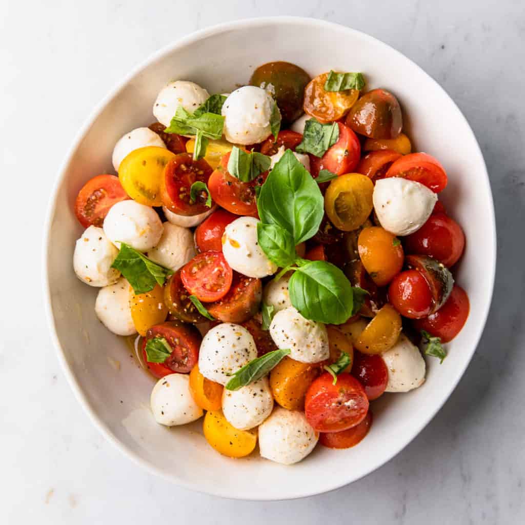 Cherry Tomato Caprese Salad The Travel Palate