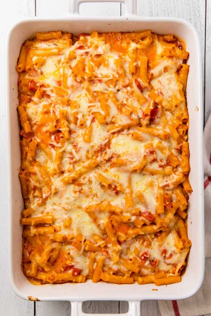 Meatless Baked Ziti - The Travel Palate