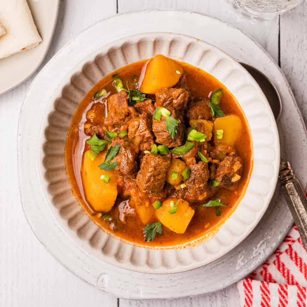 Instant Pot Carne Guisada-Mexican Beef Stew - The Travel Palate