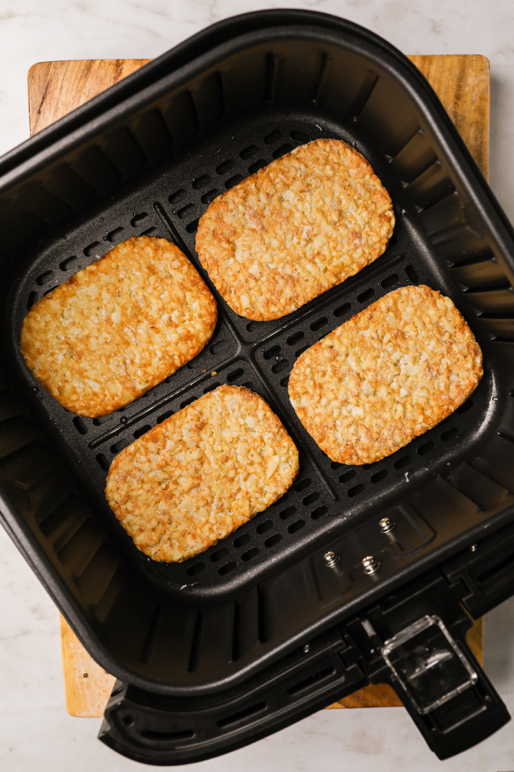 Air Fryer Hash Browns - Fresh and Frozen - The Travel Palate