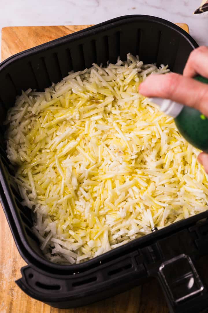 Air Fryer Frozen Hash Browns Shredded And Patties The Travel Palate