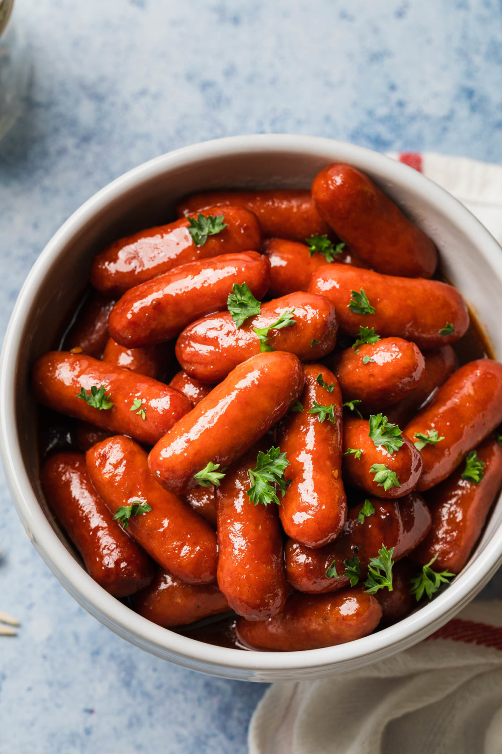 Crockpot Lil Smokies with Grape Jelly & BBQ Sauce - The Travel Palate