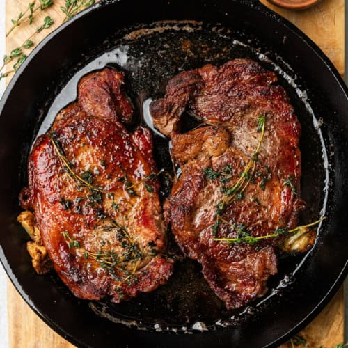 Cooking steak in iron skillet hotsell