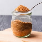 Texas Roadhouse steak rub recipe in a jar.