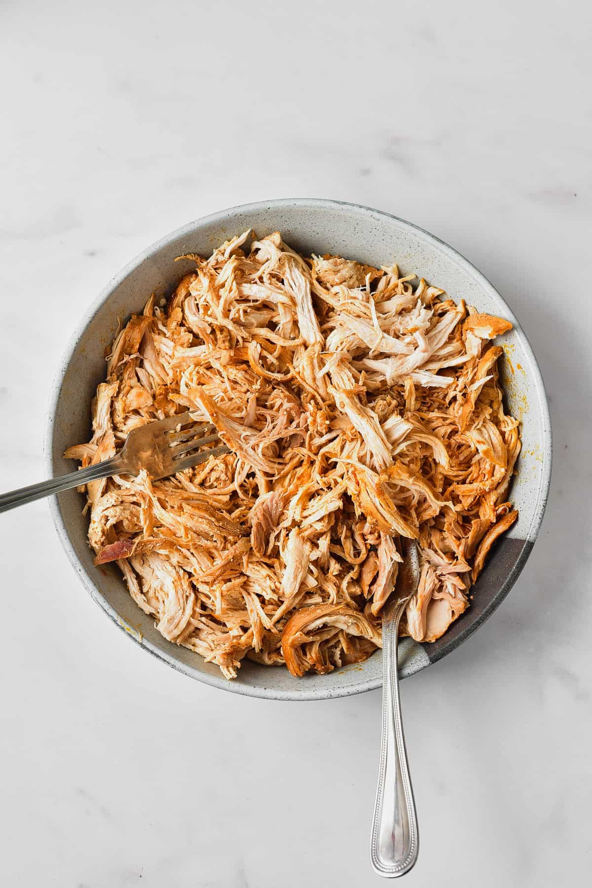 Shredded chicken.