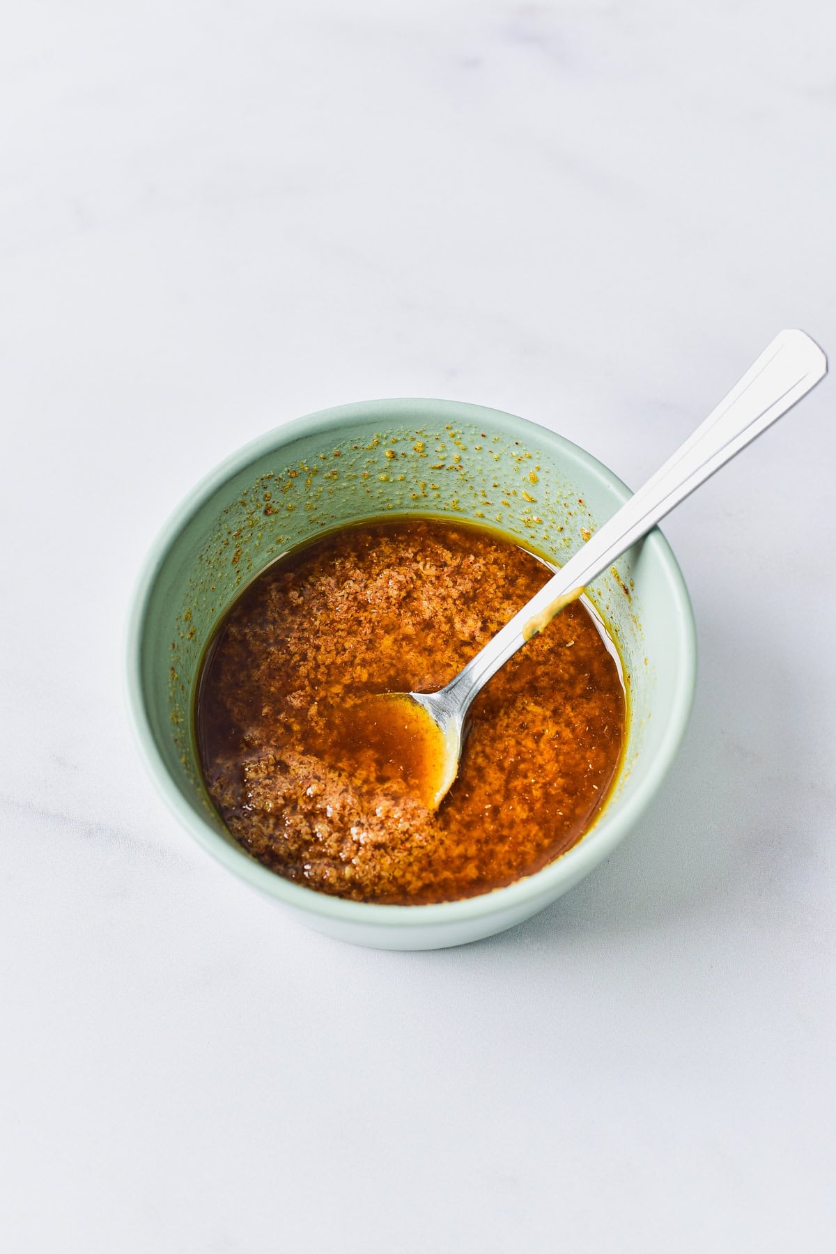 Marinade in a small bowl.