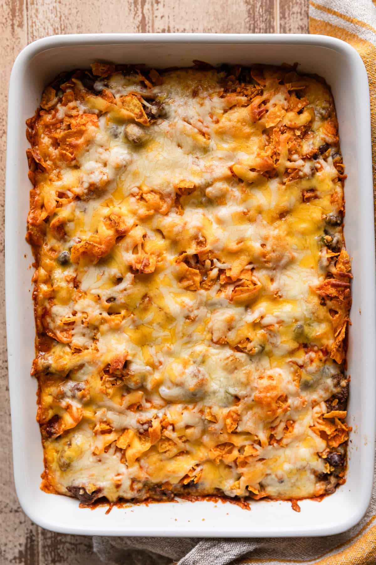 The baked doritos nachos casserole.